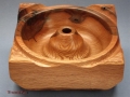 Forma cuadrangular torneada de madera de encina vieja. F. Treceño tornerodemadera