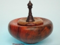 Joyero de madera de cocobolo. artmadera torneada