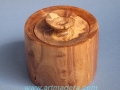 Joyero de madera de olivo. Torneados de madera, Francisco Treceño.